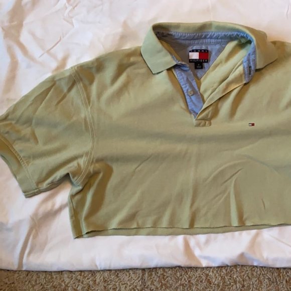 Tommy Hilfiger Tops - Tommy Hilfiger Cropped Buttoned Shirt